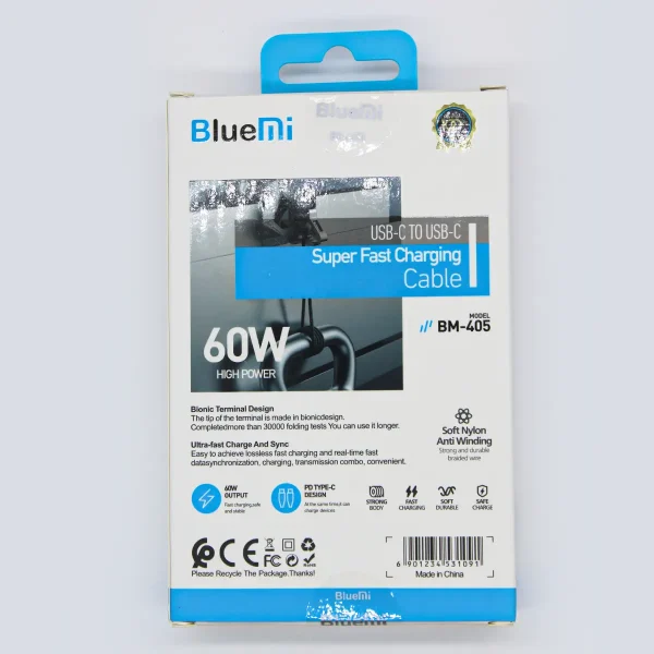 کابل شارژ فوق‌سریع USB-C بلو می مدل BM-405 | کابل فست شارژ ۶۰ وات - تصویر 4