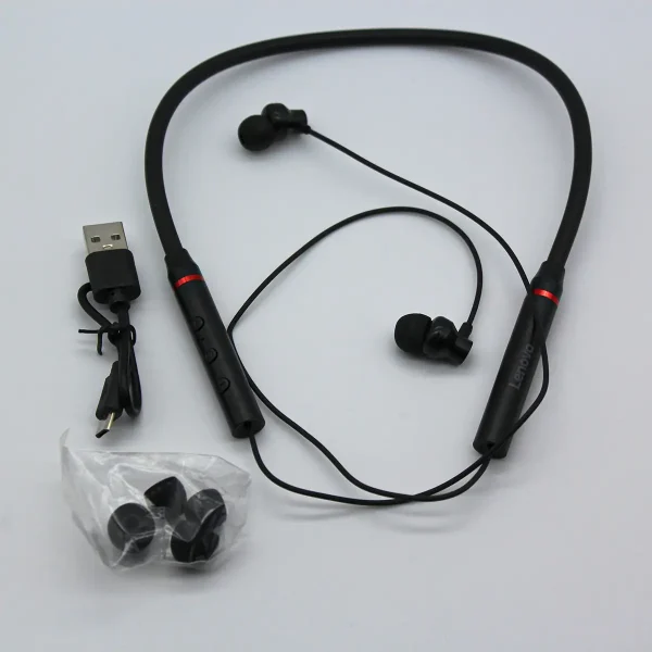 هندزفری گردنی لنوو مدل HE05x | هدفون بی‌سیم ورزشی با 12 ساعت شارژدهی - تصویر 4