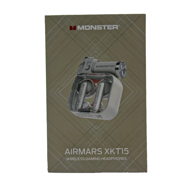 هندسفری گیمینگ بی‌سیم MONSTER مدل AIRMARS XKT15 | ایرباد بلوتوثی با کیس شفاف - تصویر 6