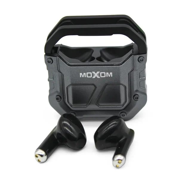 هندسفری بی‌سیم MOXOM مدل MX-TWS2 | ایرباد TWS با کیس ARMOUR - تصویر 1