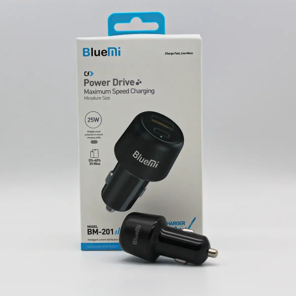 شارژر فندکی Bluemi مدل BM-201 | فست شارژ 25 وات با دو پورت USB-C و USB-A - تصویر 5